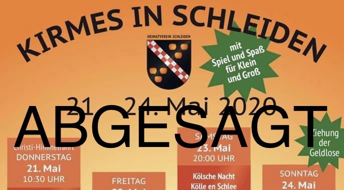 ++ KIRMES und AUSFLUG 2020 fällt aus ++