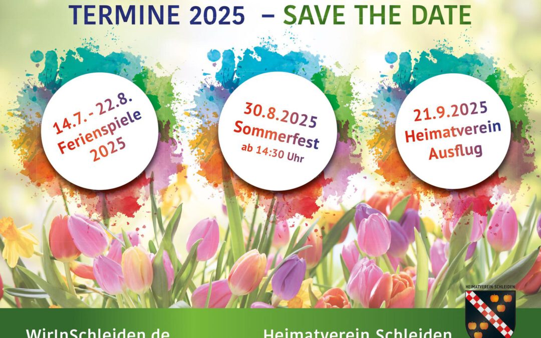 Termine 2025 – Save the Date